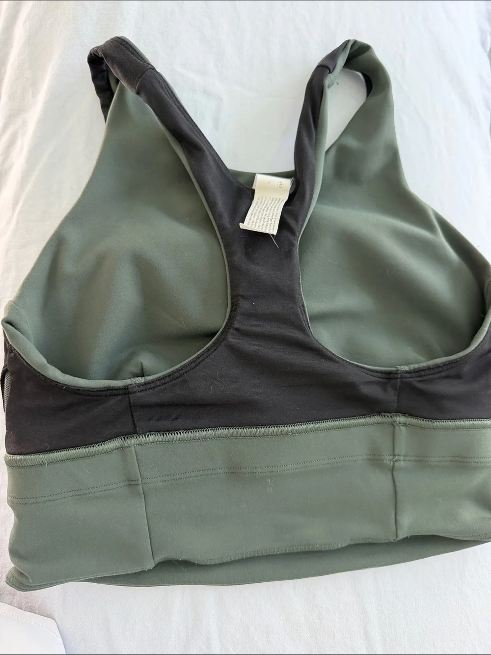 lululemon athletica Deep Olive Green Scoop Neck Sports Bra